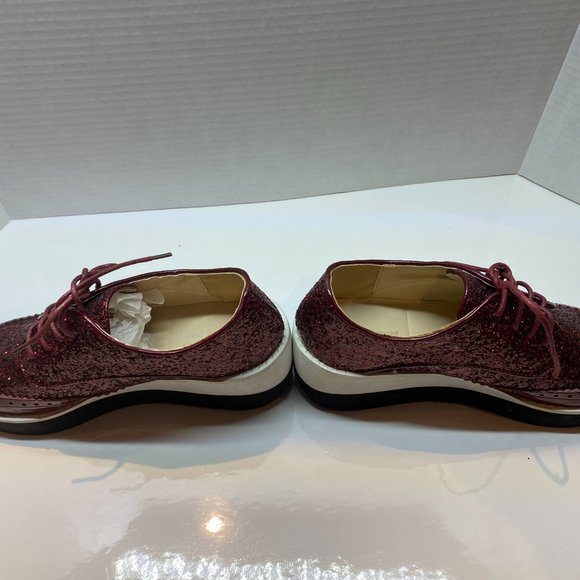 BRAND NEW Kalya Maroon Oxford Sneakers - Picture 7 of 12